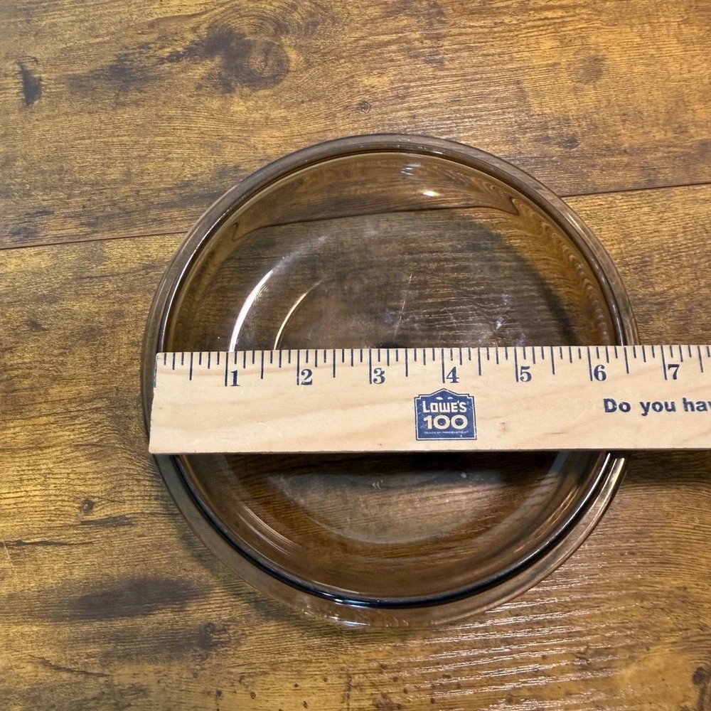 Pyrex Visions Amber Brown Glass Replacement Lid V-1.5-C for 1.5L Pot Pan 7.25in